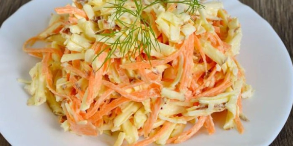 Салат с морковью и сыром - как готовить в домашних условиях по пошаговым рецептам с фото