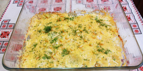 Мясо по-французски с картошкой
