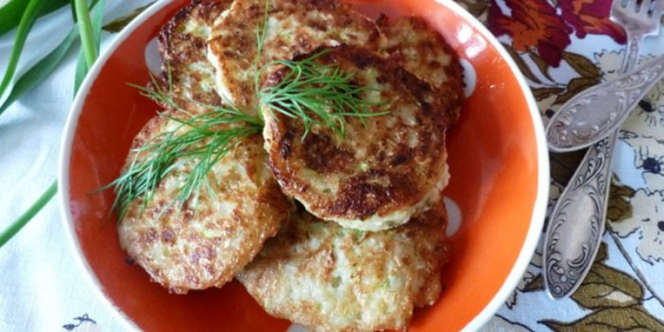 Оладьи из кабачков с сыром