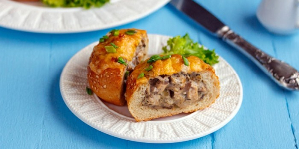Жульен в тесте - пошаговые рецепты приготовления вкусной начинки в корзиночках, булочках или мешочках с фото Жульен в тесте - пошаговые рецепты приготовления вкусной начинки в корзиночках, булочках или мешочках с фото