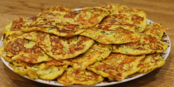 Оладьи из кабачков с сыром