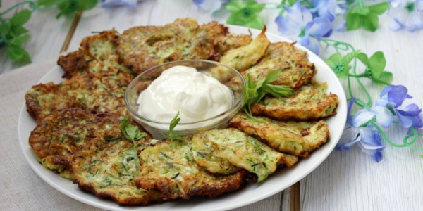 Оладьи из кабачков с сыром