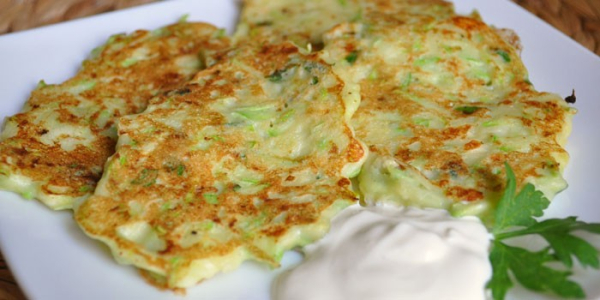 Оладьи из кабачков с сыром